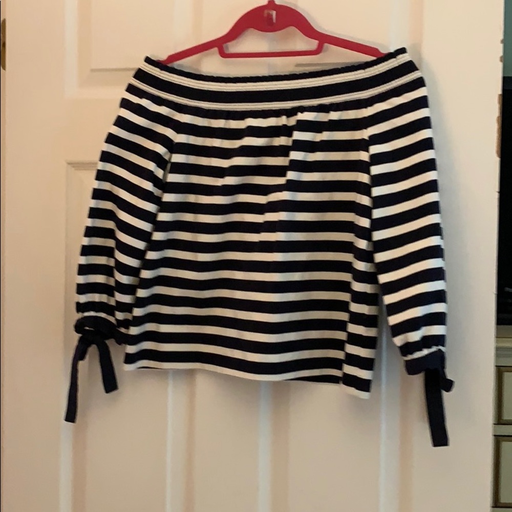 Off the shoulder j crew top